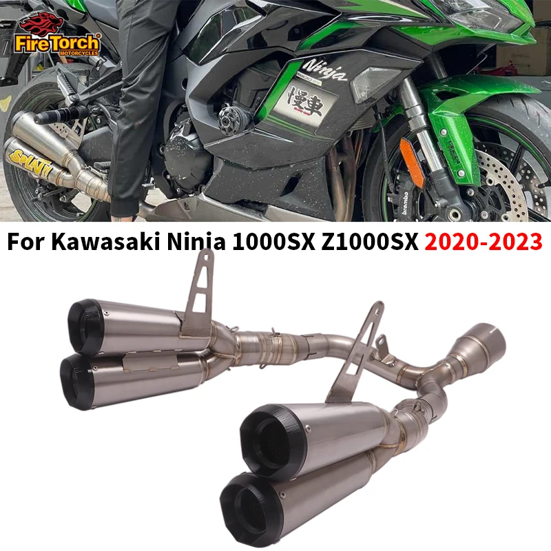 

Глушитель выхлопной из титанового сплава для Kawasaki Ninja 1000SX Z1000SX 2020 2021 2022 2023