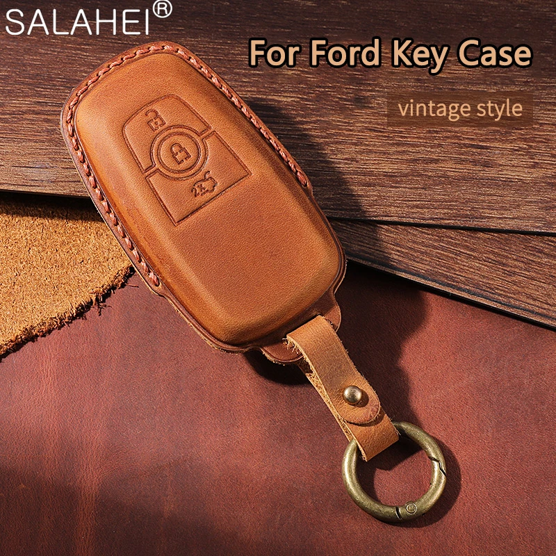 

Car Smart Remote Key Case Cover Shell Holder For Ford Edge Fusion Mustang Explorer F150 F250 F350 Ecosport Protector Accessories