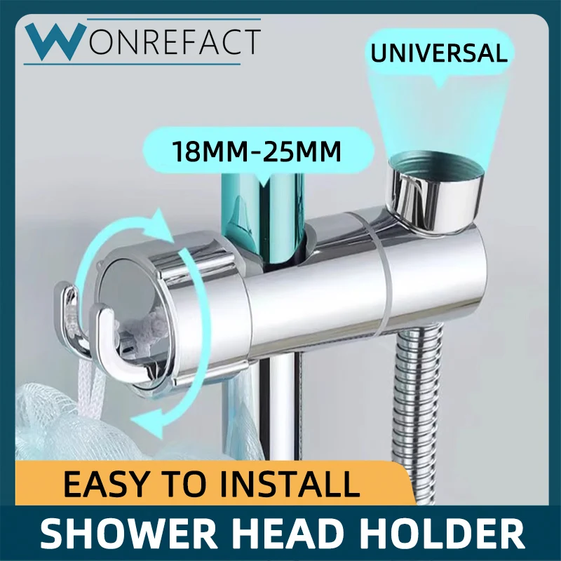 Shower Head Holder For Slide Bar Adjustable Shower Stand Bracket Shower Faucet Mount Shower Head Support Bathroom Accessories
