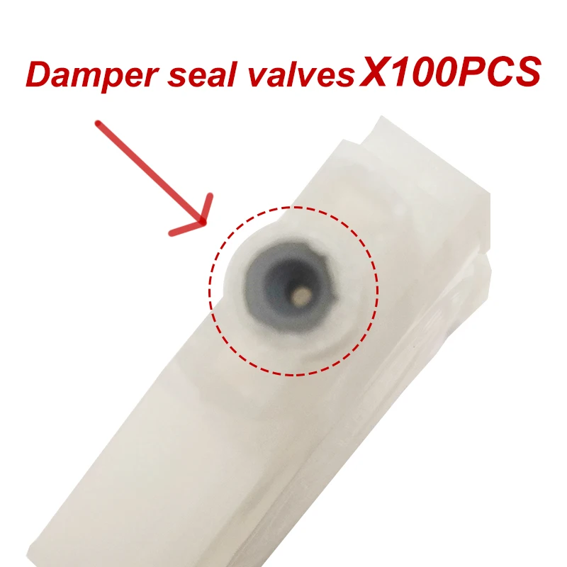Válvulas de Vedação de Amortecedor para Impressora 100 Peças para Epson L1300 L800 L805 L800 L801 L300 L555 L355 L351 L358 L360 L361