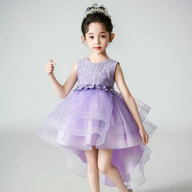 strapless open back dress Pink Princess Dress Costume for Toddler Girls 3