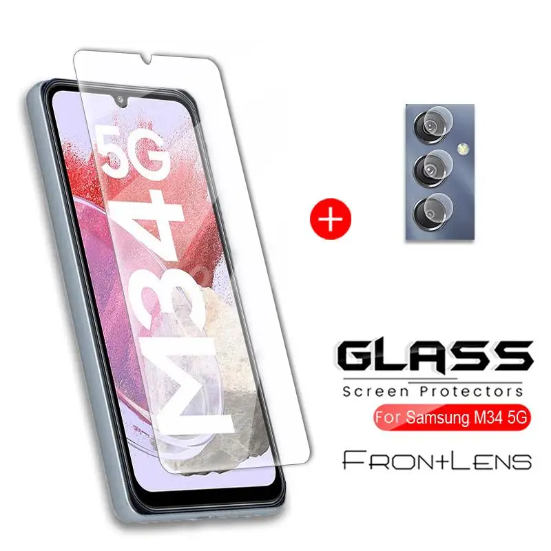 For Samsung Galaxy M34 Glass for Samsung M34 Tempered Glass Screen Camera Protector Flim Galaxy M34 Glass цена и фото