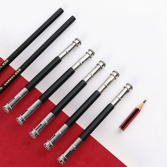 Pencil Extender Art Supplies, Metal Adjustable Holder