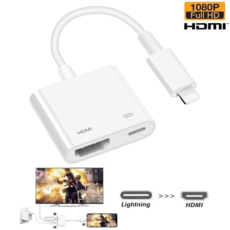 Разветвитель-конвертер с Lightning на HDMI 2 порта 1080P |