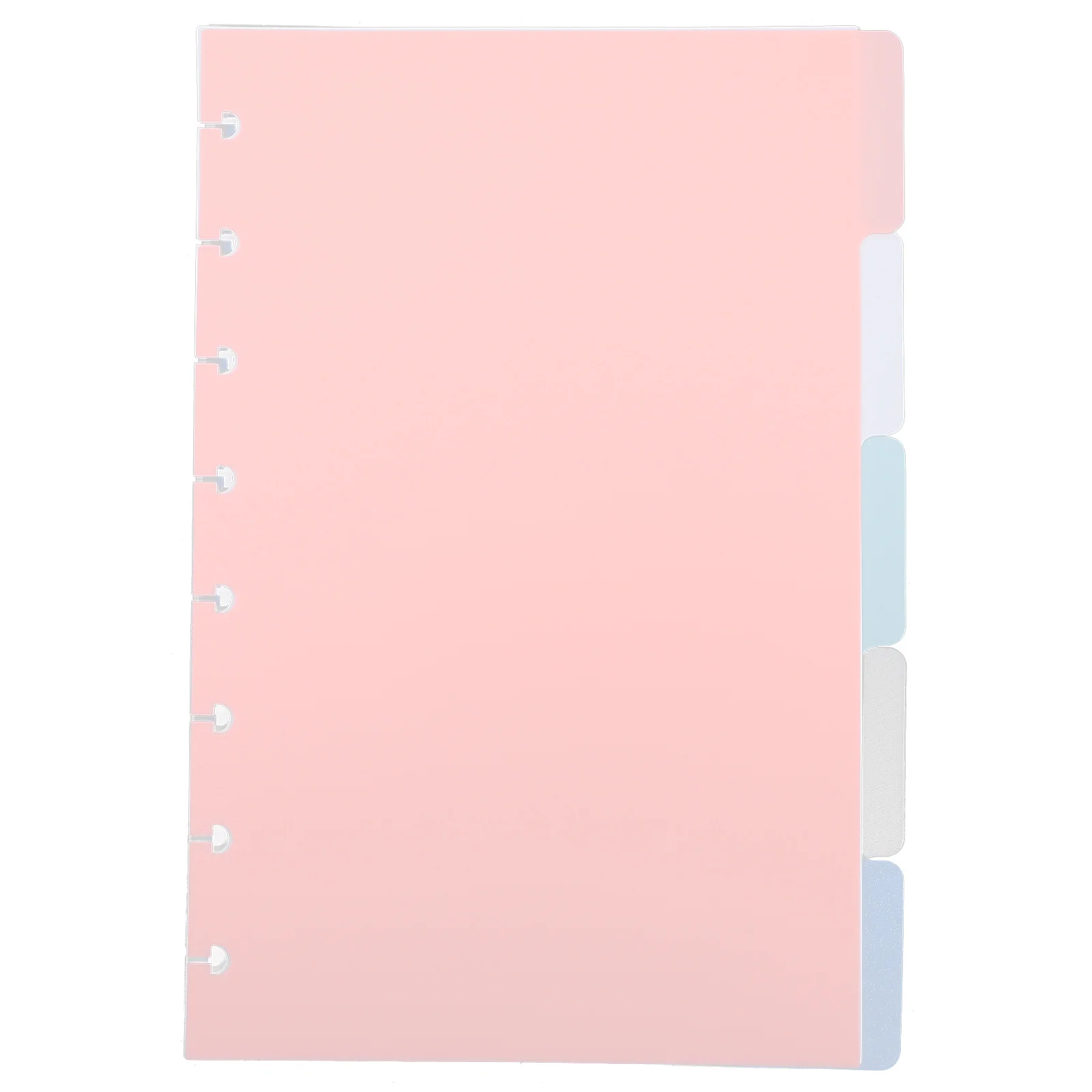 5pcs Binder Index Dividers With Tabs Classification Clip Tape Page Separators Filing Products File Folder Accessories Notebook