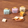 1/2PCS Doll House Mini Simulated Toast Bread Maker Food Play Decoration DIY Model Miniatures Scene Props Resin Accessories 2