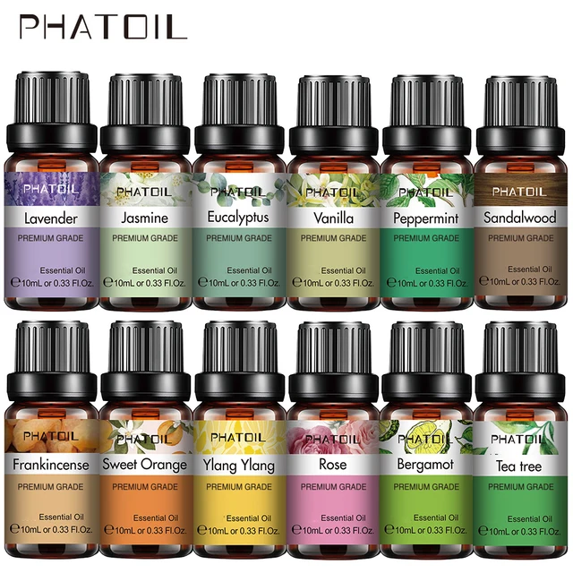 10ml Lavender Essential Oils Pure Natural for Diffuser humidifier Aromatherapy Jasmine Vanilla Aroma Oil for Skin Care, DIY Soap 1