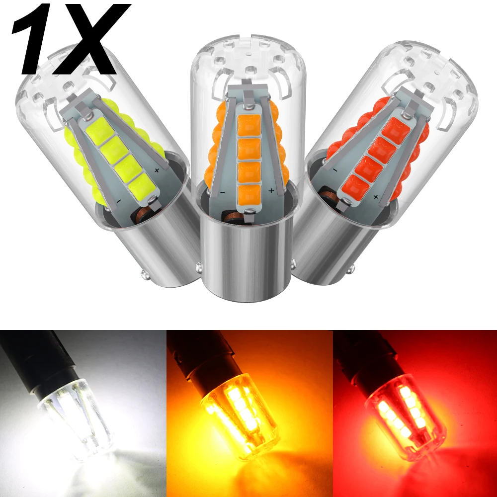 

1pcs P21/5W Led 1157 High Bright Car Light BAY15D 1156 P21W BA15S Bulb 3030 SMD Auto Reverse Turn Signal Lamp Brake White DRL12V