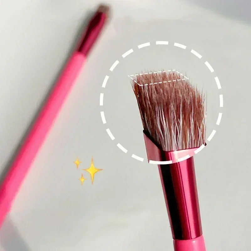 1/2pcs 야생 눈썹 브러쉬 다기능 사각형 스타일링 눈썹 그림 휴대용 아름다움 메이크업 브러쉬 화장품 도구