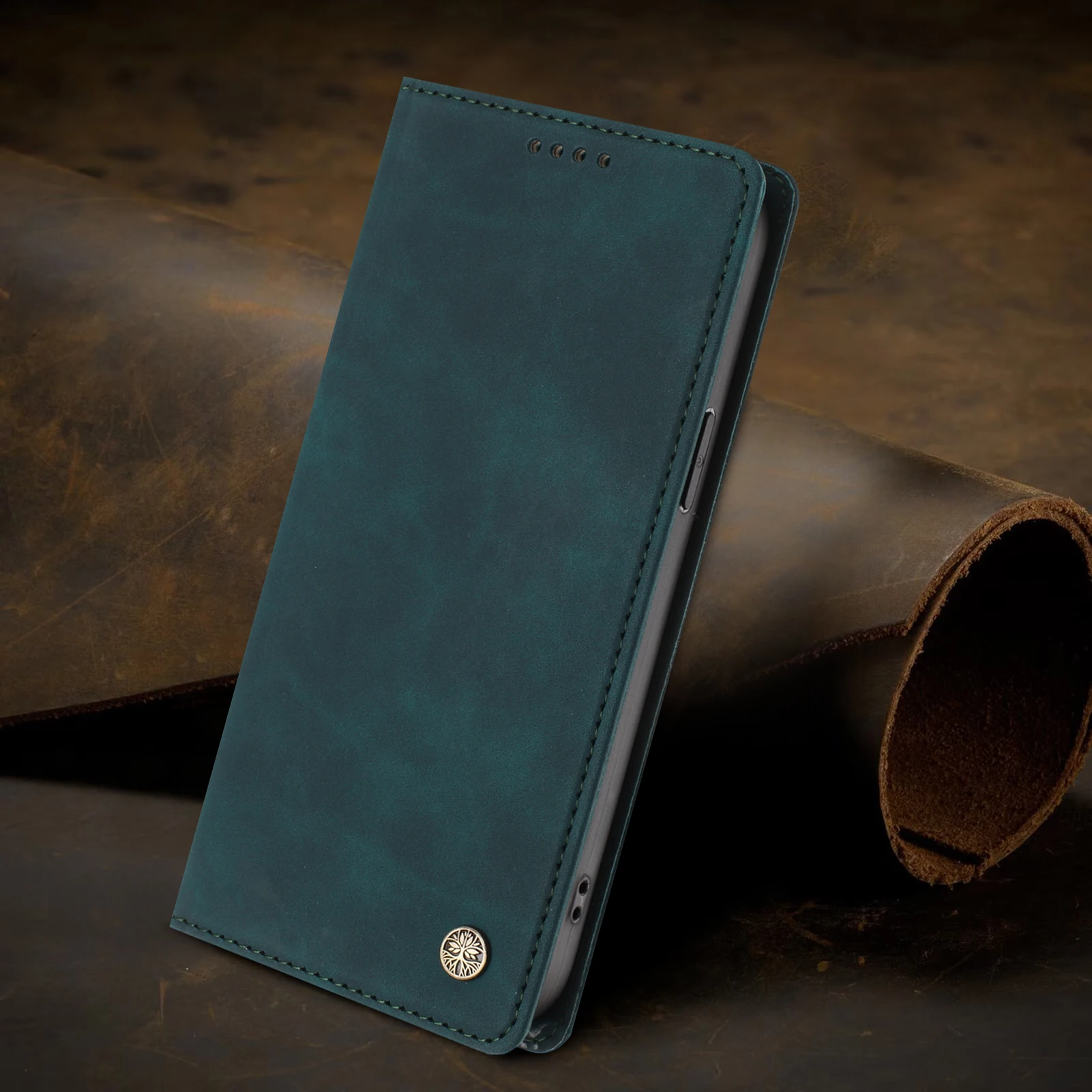 Magnetic Leather Wallet Flip Phone Case