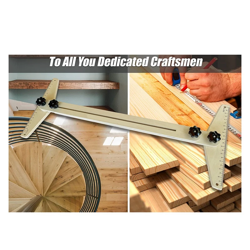 

Фотошаблон Gen2.0, деревянный лестничный шаблон для измерительных стеллажей, ламинированных лестниц и разделителей, прочная и легкая установка