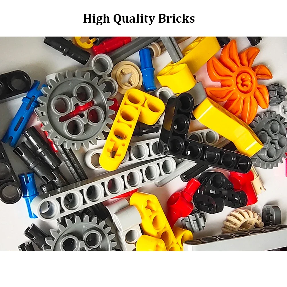 4WD Drive Climbing Car Off-Road Technical Car Set with Suspension Shocks XL Servo Motor 8CH APP Remote Control MOC PF 8882 8878