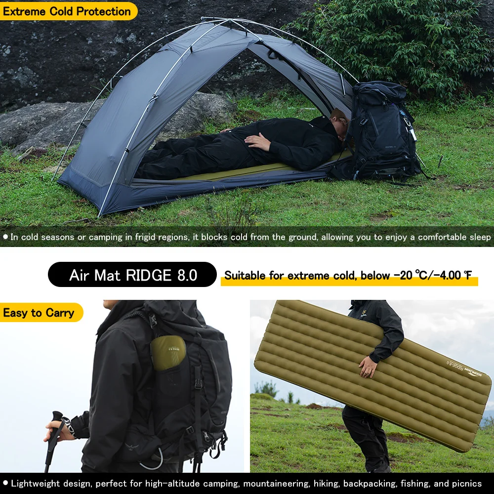 Soomloom R 8.0 High R-Value Air Mat - Portable Inflatable Mat