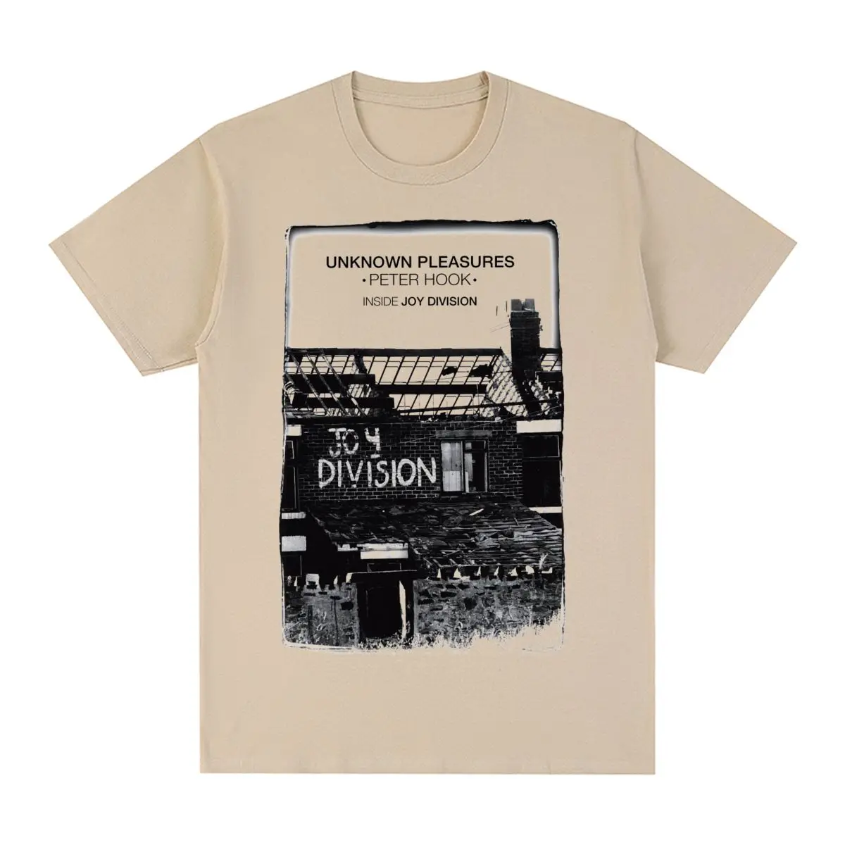 

Футболка мужская хлопковая в стиле панк, винтажная тенниска с надписью Joy Division 80's post, Новинка