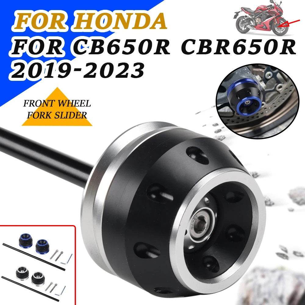 Accessori Moto Assale Anteriore Forcella Crash Slider Cuscinetti Protettivi Mozzo Ruota Per Honda Cbr650R Cb650R Cbr 650R Cb 650R 2019 2020
