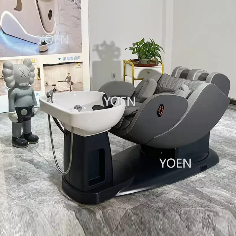 vintage barber chair salon treatment rotating professional stylist armchairs sofas luxury sedia girevole furniture beauty lj50bc Shaving Treatment Shampoo Chair Lava Heads Massage Hair Washing Chair Sink Spa Adult Sedia Per Shampoo Salon Furniture CY50XT