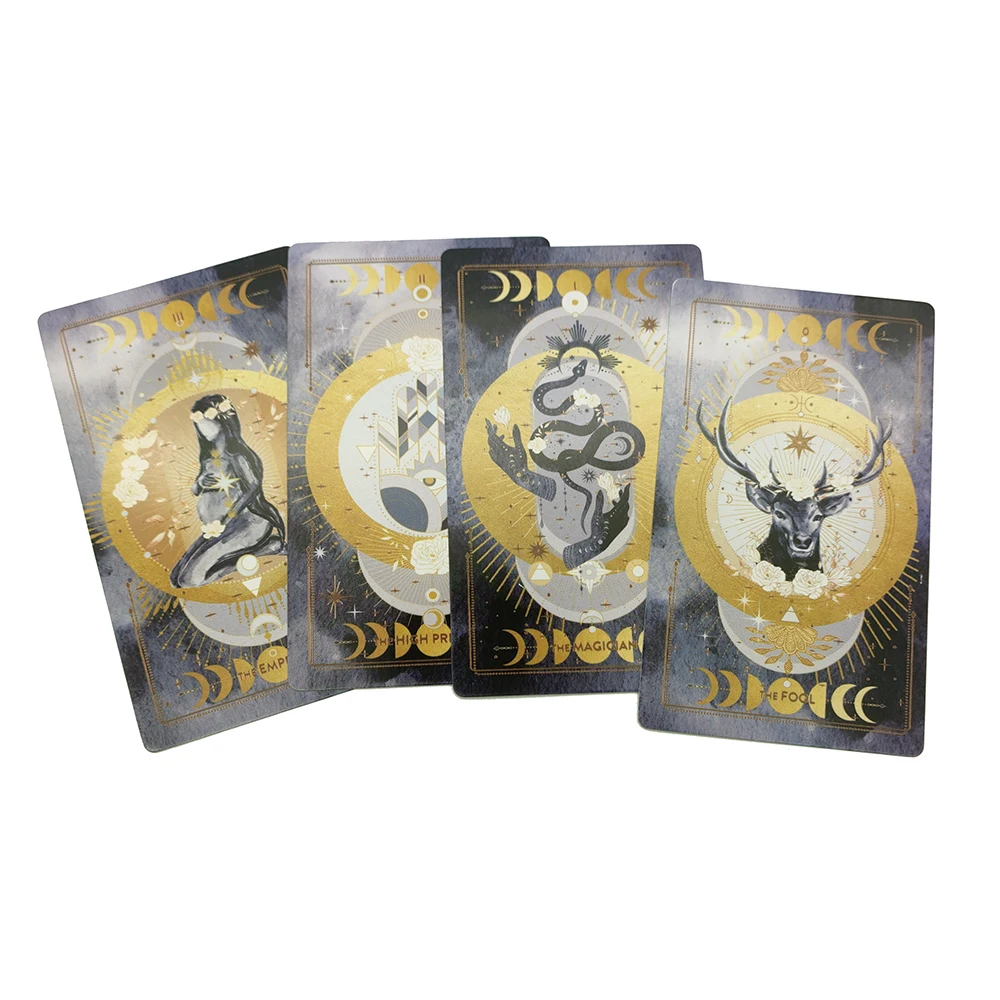 12×7CM THE LUCINE TAROT MIDNIGHT EDITION for Beginners with Guide Book 2