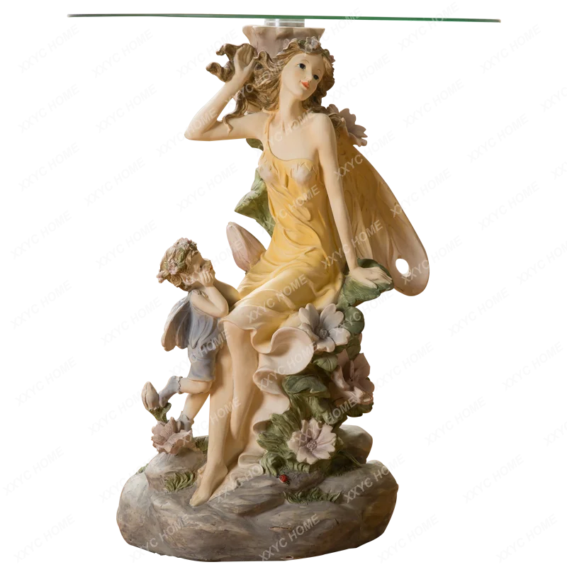 

Table Living Room Bedroom Circle and Creative Tea Table Decorations Decoration Floor