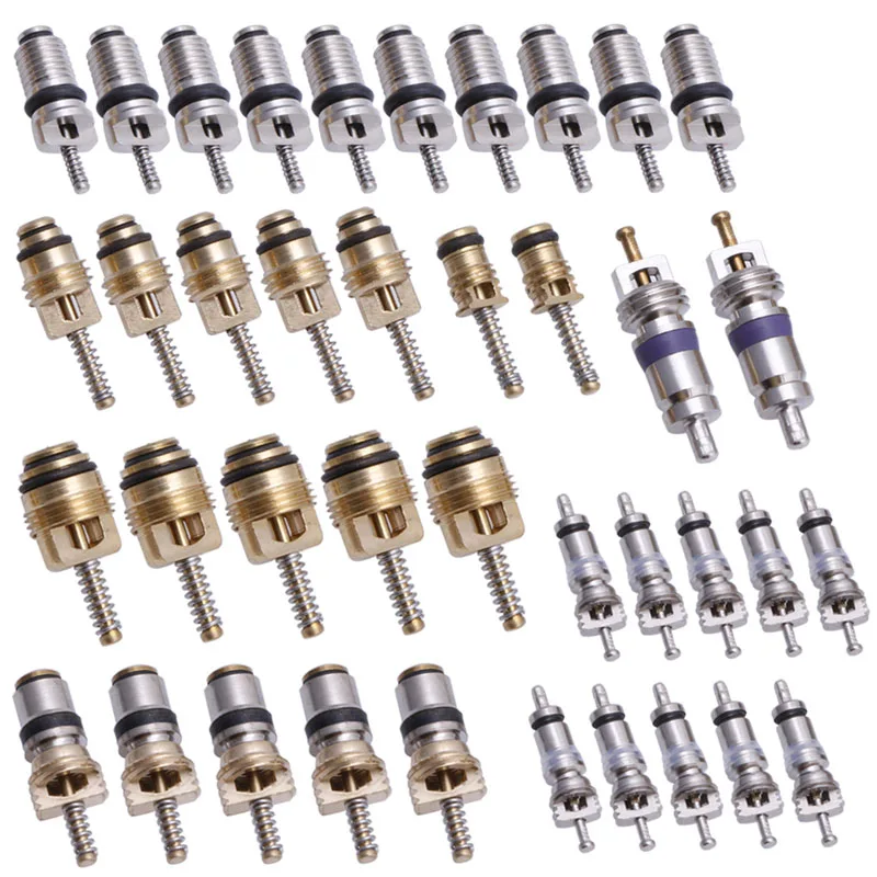 39x R12 R134A Car Air Conditioning A/C Tire Valve Stem Core Remover Tool Kit A6HB