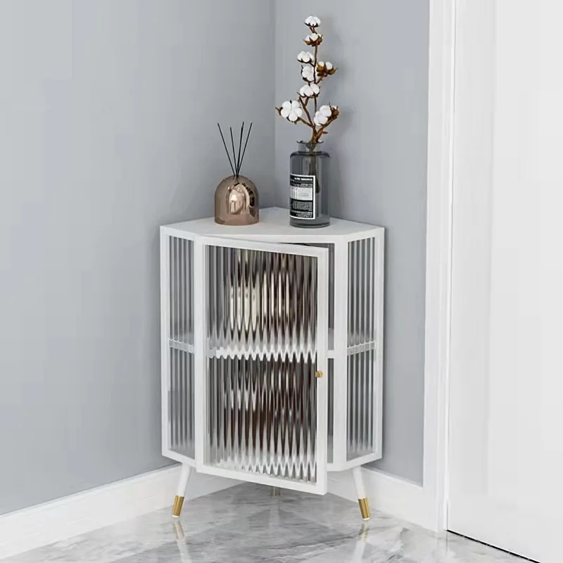 

Corner Corner Cabinet Changhong Glass Living Room Corridor Corner Cabinet Triangle Cabinet Multi-layer Storage Lockers