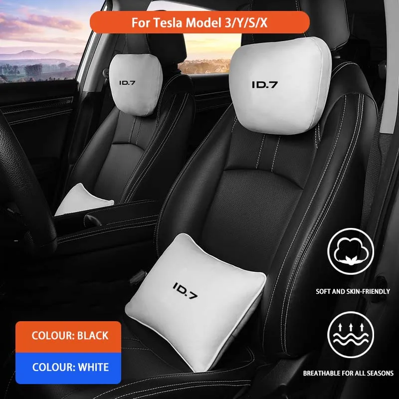 

Car Neck Pillow Seat Headrest Lumbar Spine Protectio For VW ID 7 ID7 VIZZION 2024 interior Accessories Carplay Logo 2023 key bag
