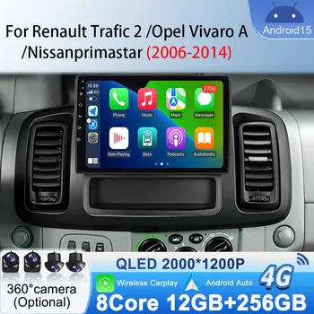 Para Renault Trafic 2 para Opel Vivaro A para Nissan primastar 2006 - 2014 Android 15 Radio de coche reproductor estéreo Multimedia Video WiFi 1