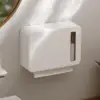 Tissue Paper Cover Box Attached Paper Towel Dispenser Storage Case for Apartment 2