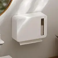 Tissue Paper Cover Box Attached Paper Towel Dispenser Storage Case for Apartment 2