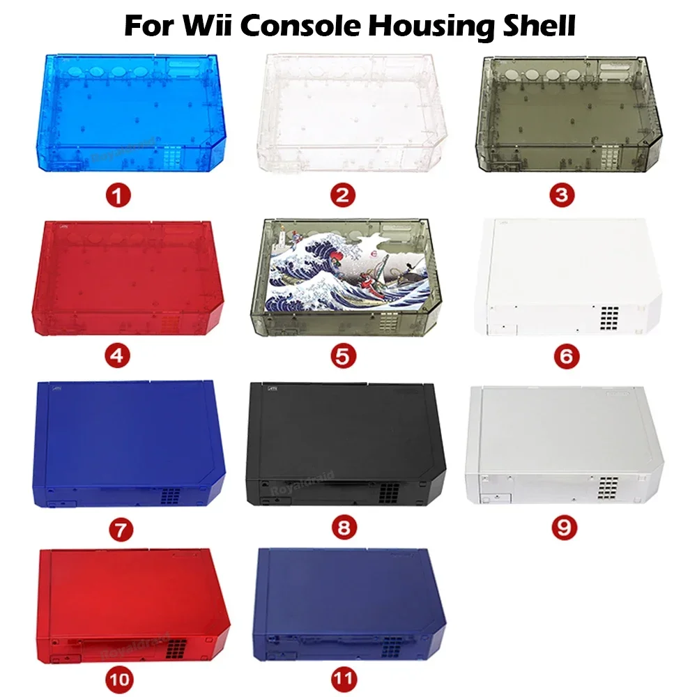 11 Colors Replacement For Wii Game Console Black White Blue