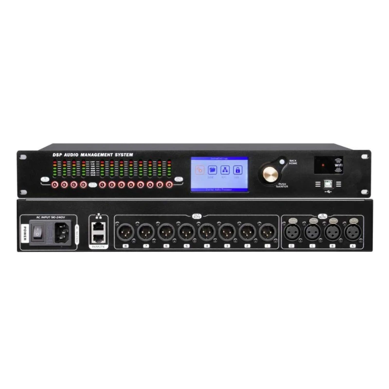

DAP48 Professional Audio Processor 4 In 8 0ut Audio Processor Sound System Digital Music Audio Processor