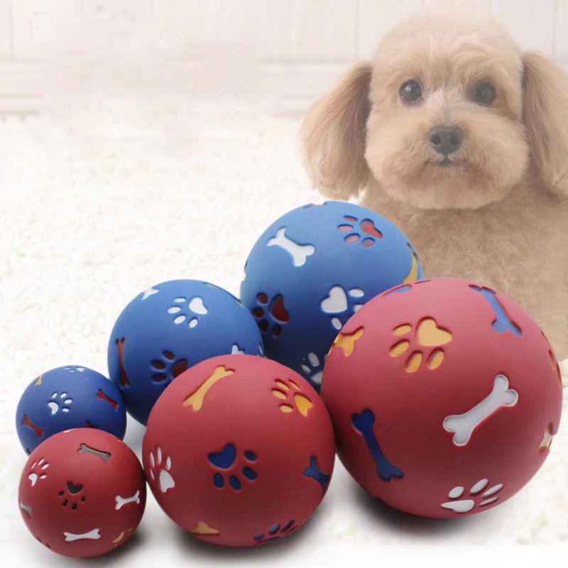 

Pet Toy Nibble Dog Leaky Food Ball Size Multi-color Optional Milk Scented Rubber Ball Pet Cat and Dog Toy Dog Accessories