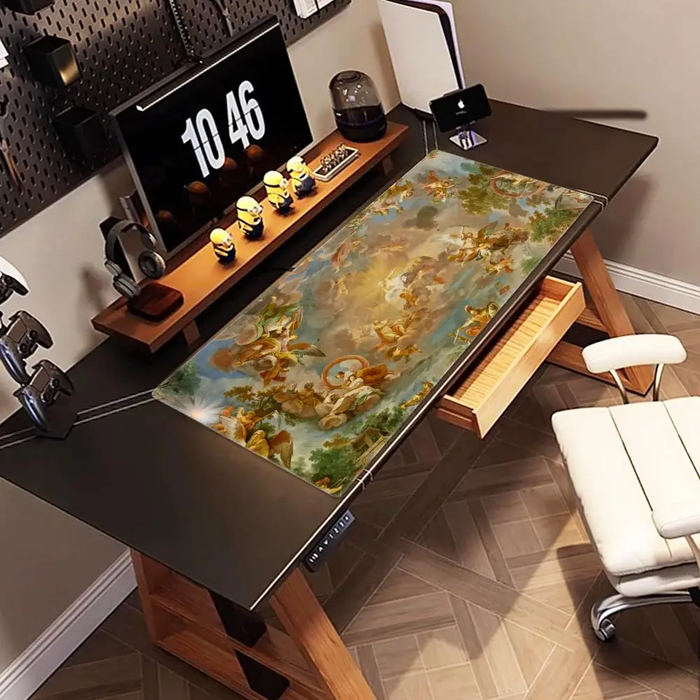 Renaissance art painting Mousepad Mouse Mat With Pad gaming accessories Prime Gaming XXL Keyboard Pad Stitch Padding Mat