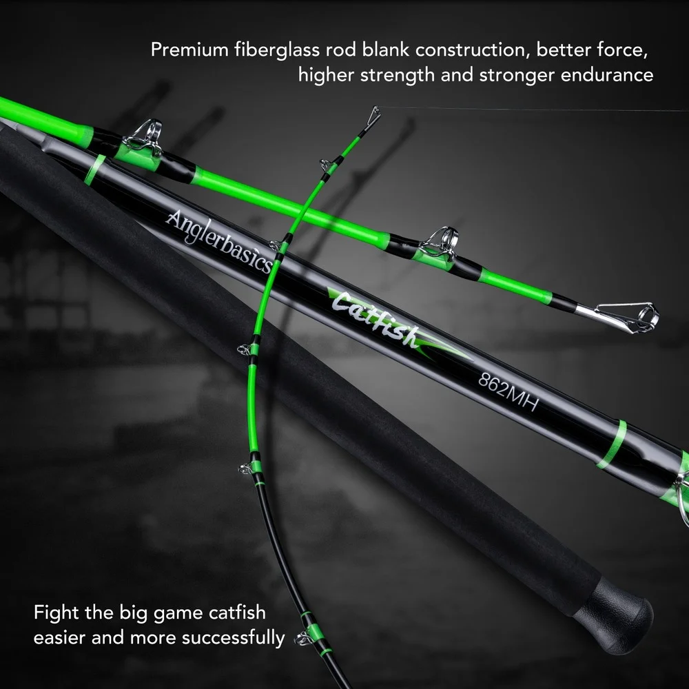 Goture Catfish 2-sections Casting Rod professional Catfish Rod 2.28m 2.59m  M Fishing Rod For Lake River Fishing tackle