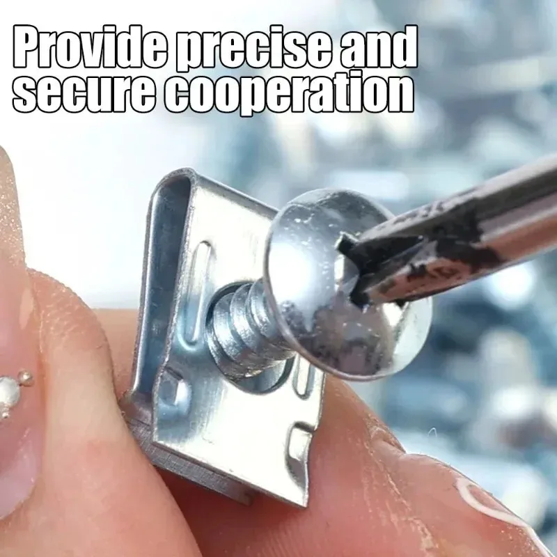 M5 U-Type Anti-Rust Metal Fasteners with Screws for Auto Fender and Bumper Protection