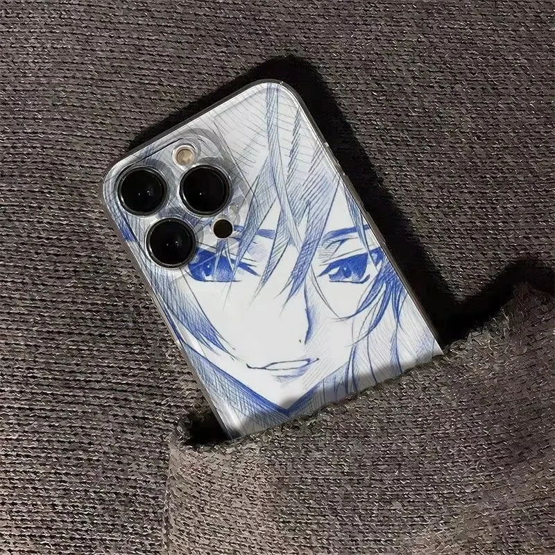 Stylish Couple Anime Comic Phone Case - Artistic Design Back Cover