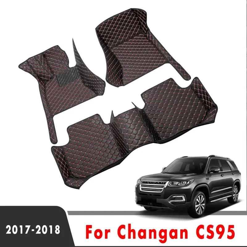 

Car Floor Mats For Changan CS95 CS 95 2018 2017 (5 seater) Waterproof Custom Auto Foot Pads Automobile Carpets Rugs Covers Parts