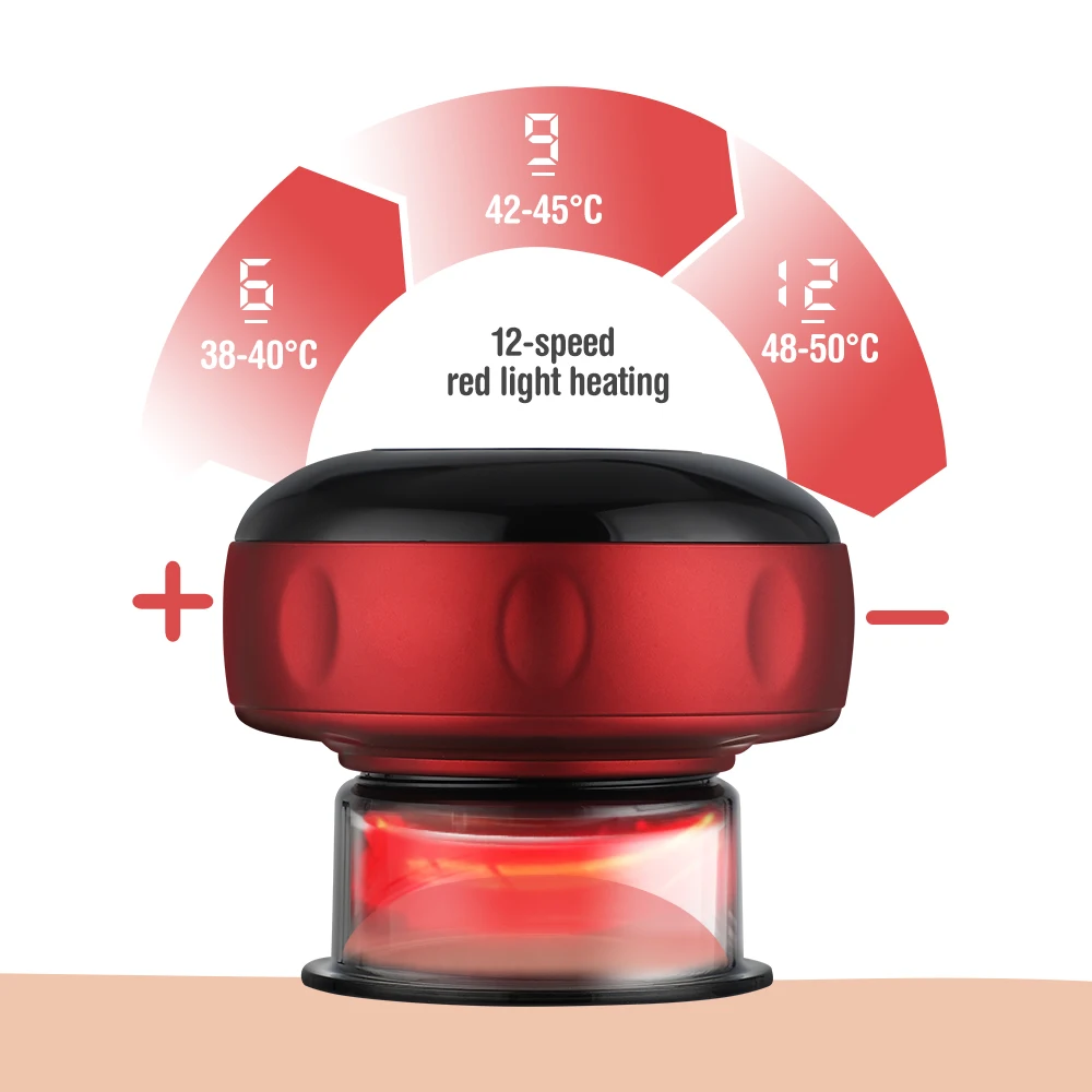 Wireless Cupping Massage Device red light heating