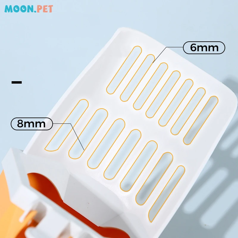 Cat Cleaning Shovel Integrated Color Blocking Cat Litter Shovel Comes With A Garbage Bag To Store And Feces Pet Supplies