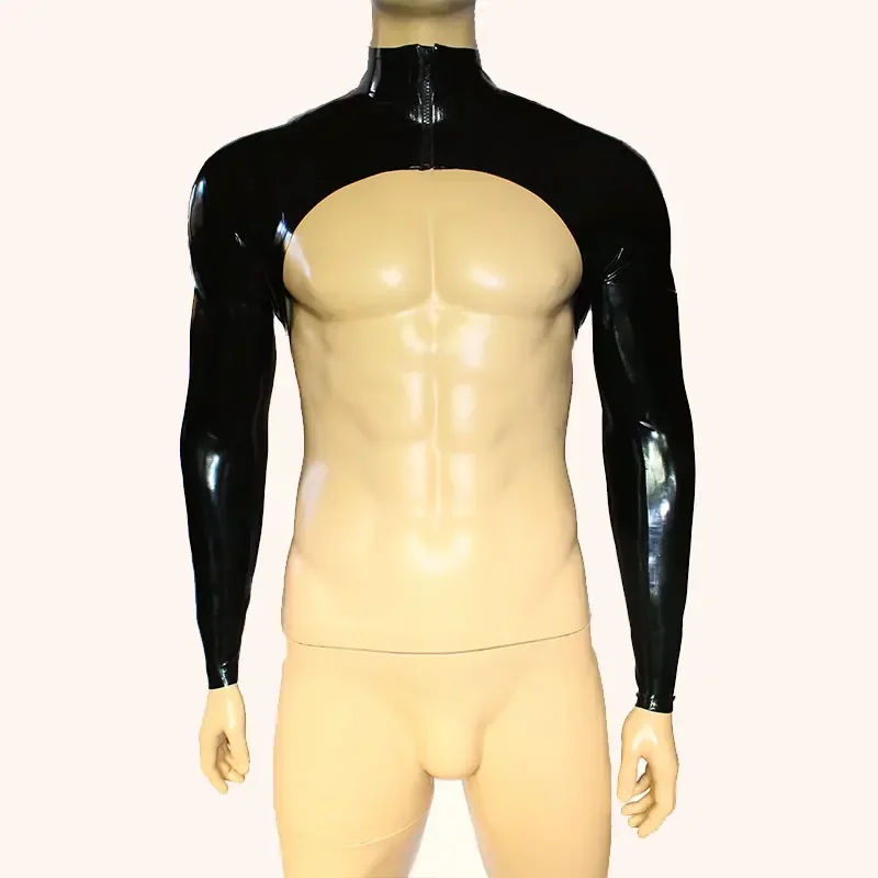 sexy-falso-latex-colheita-regata-dos-homens-couro-envernizado-brilhante-tops-de-meia-manga-comprida-esticar-pvc-muscle-crop-top-clubwear-personalizado