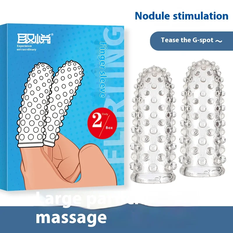 Flirting Finger Sleeve  Clitoris Stimulate Sex Toys For Woman BDSM G Spot Vibrator Masturbation Exotic Adult Penis Products