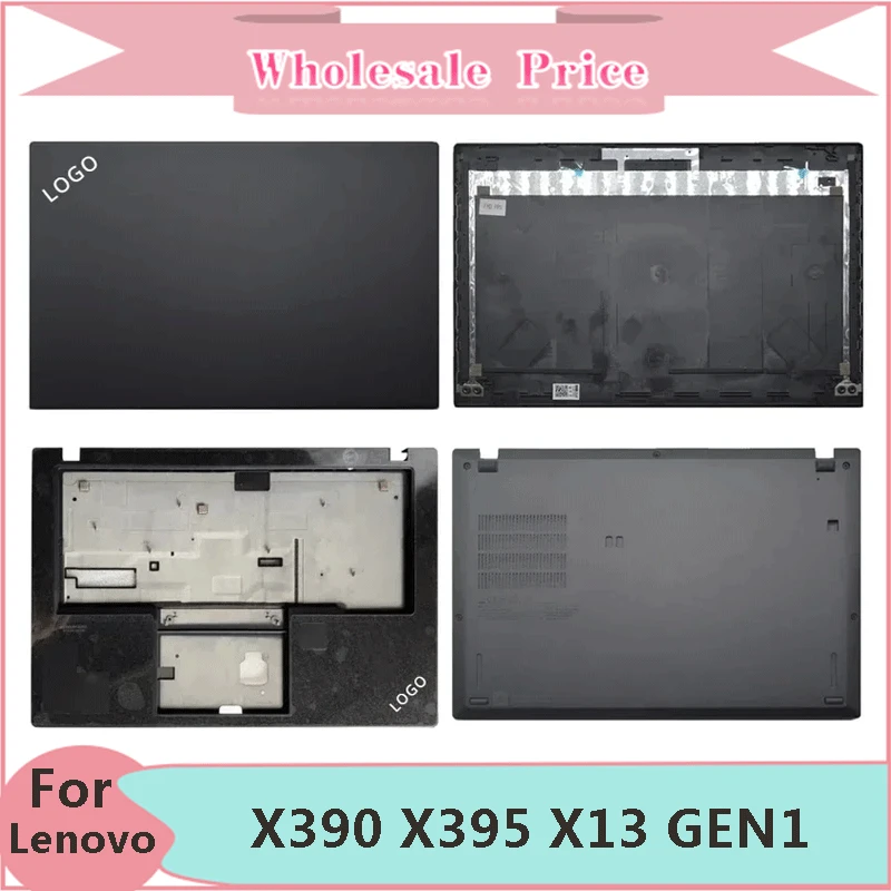 

New For Lenovo ThinkPad X390 X395 X13 GEN1 Laptop LCD Back Cover Front Bezel Upper Palmrest Bottom Base Case Keyboard Hinges