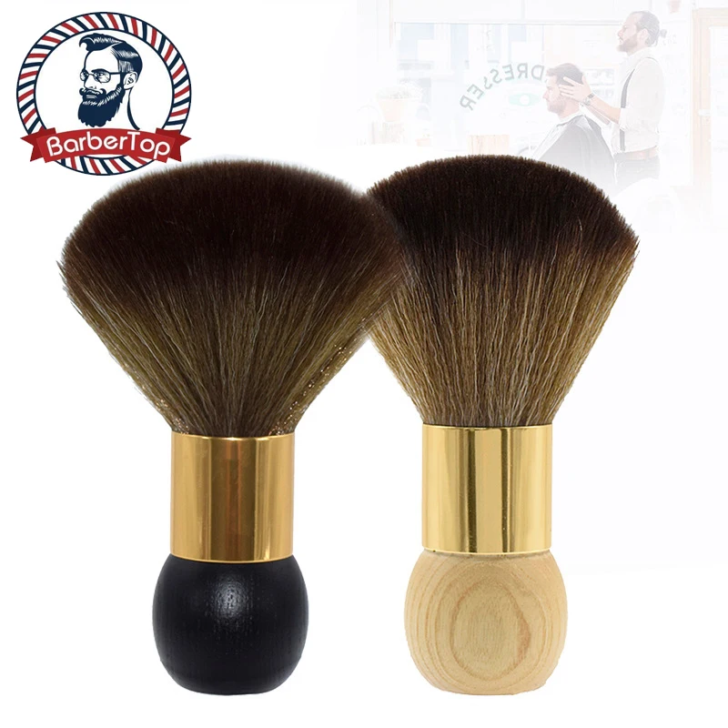 Professional Barber Duster Neck Face Brushes Hair Clean Soft Black Hairbrush Salon Cutting Hairdressing Styling Make Tools корректор для лица eveline art professional make up тон 04 light 2 в 1 светоотражающий с кисточкой