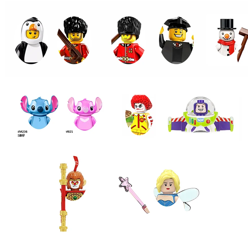 Mini-figurines compatibles: Héros, personnages animés & plus