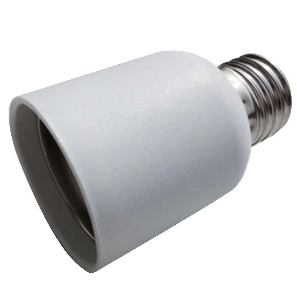 E27 To E40 Home Lamp Holder Converter Lightweight Socket Led Heat Resistant Bulb Plastic Screw Base Medium Light White Adapter