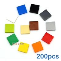 200pcs DIY Building Blocks Figure Bricks Ceramic Tile 2x2 Educational Creative Size Compatible With 3068 Toys for Children 1