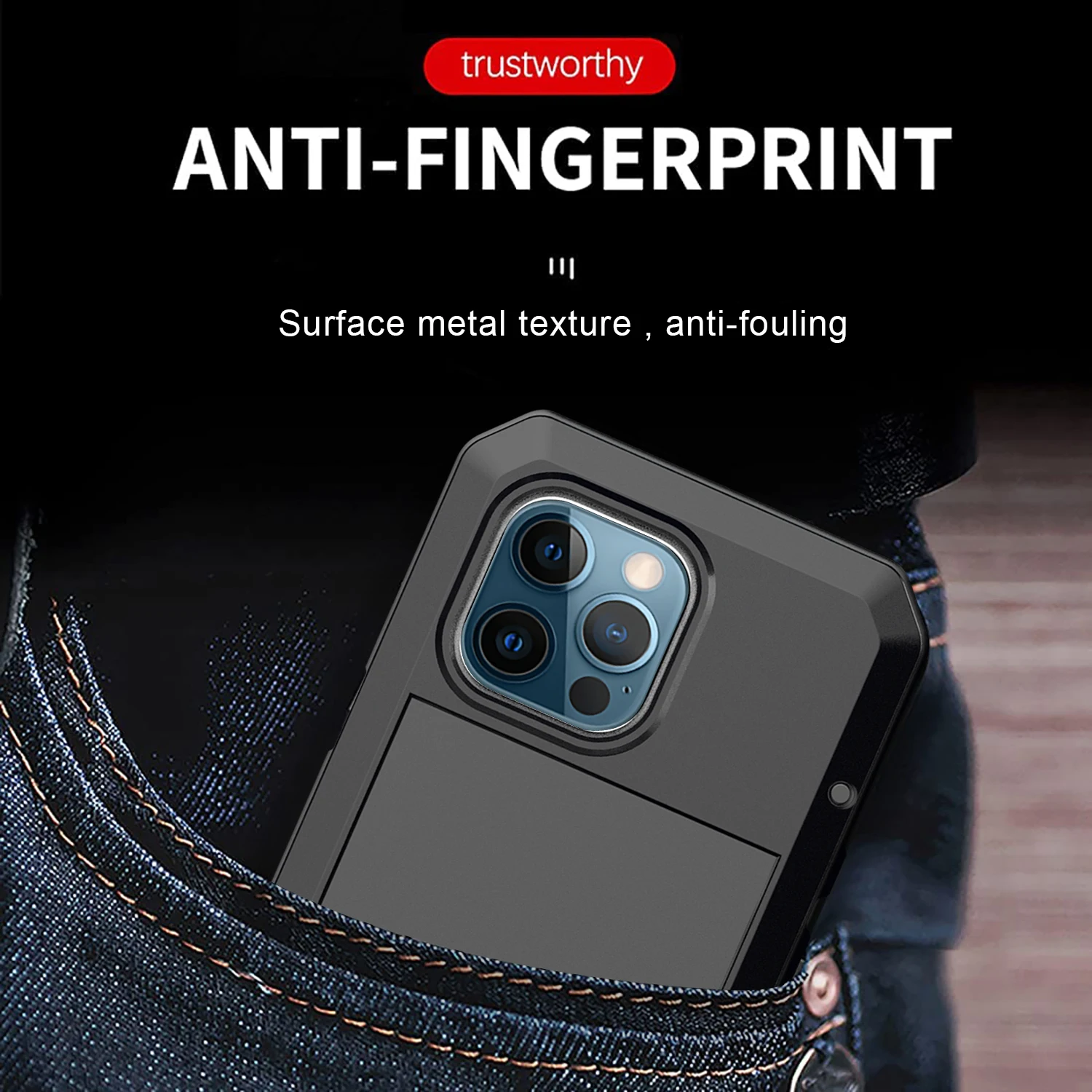 Heavy-Duty Protective Armor Metal Aluminum Shell Shockproof Case