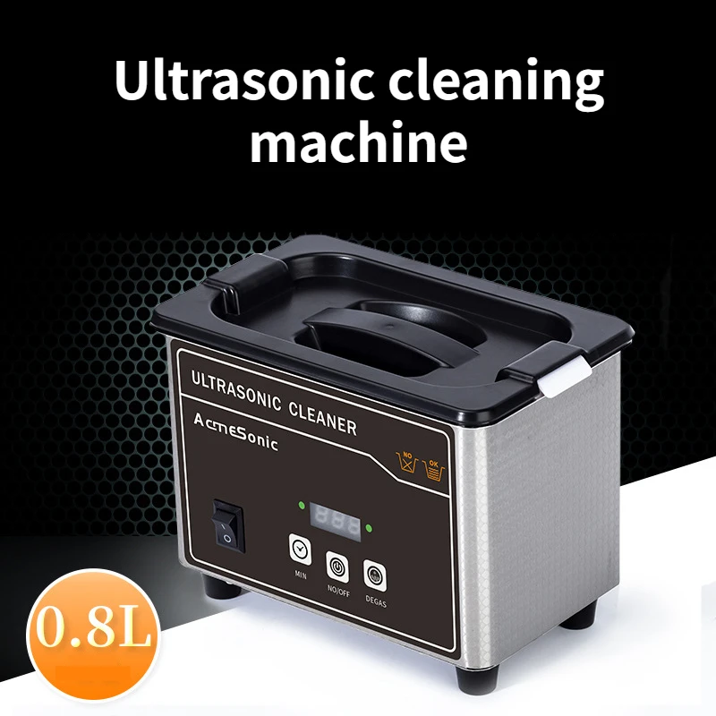 

Ultrasonic Cleaner Machine Bath Timer Jewelry Brush Glasses Manicure Stones Cutters Dental Razor Parts Ultrasound Sonic 800ml