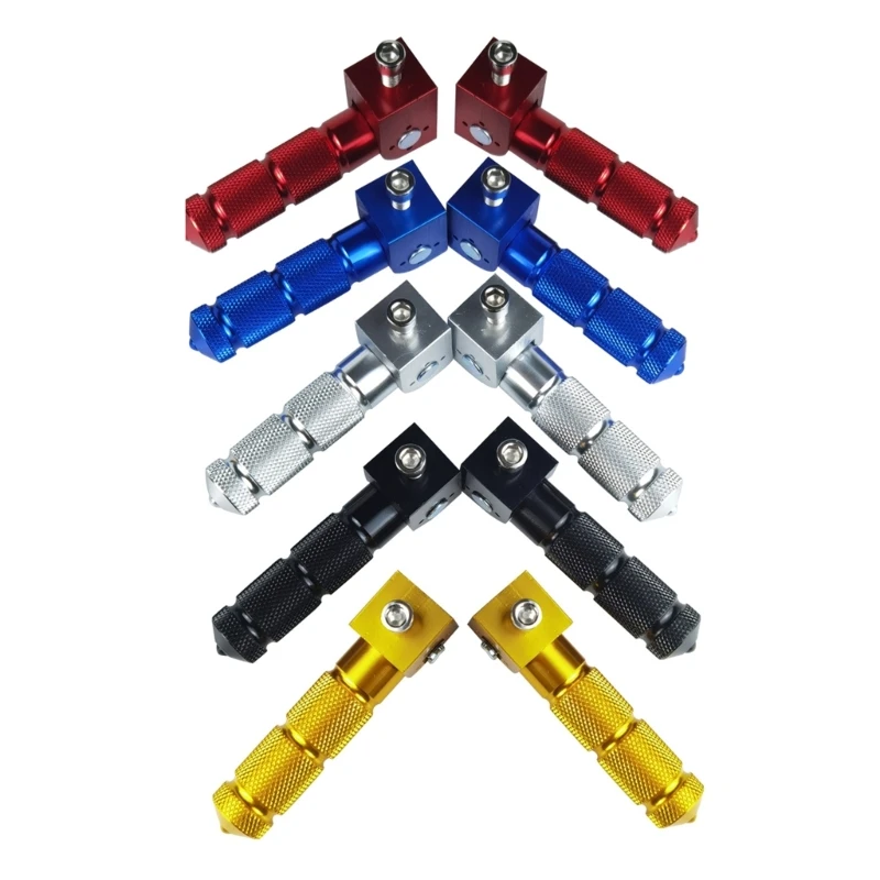 8mm Universal Pedals Folded Footrest Footpeg Compatible Motorcycles Bicycles Electric Vehicles Mopeds Karts Scooters motorcycle accessories motorcycle footrests motorcycle foot pedals