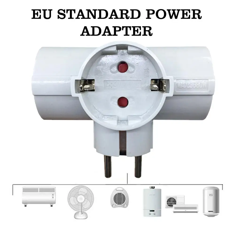Conversion Plug Plug Conversion Socket Electrical Sockets Universal Socket Adapter Electrical Power Socket Power Socket Adapter Power Plug Adapter European Type 1 TO 3 Way EU Standard Power Adapter Socket 16A Travel Plugs AC 250V