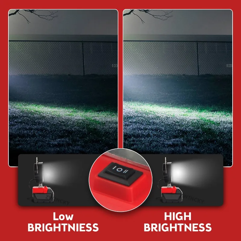 M18 18V LED Work Light / Torch For Milwaukee Batteries - 5400 Lumens, IP67